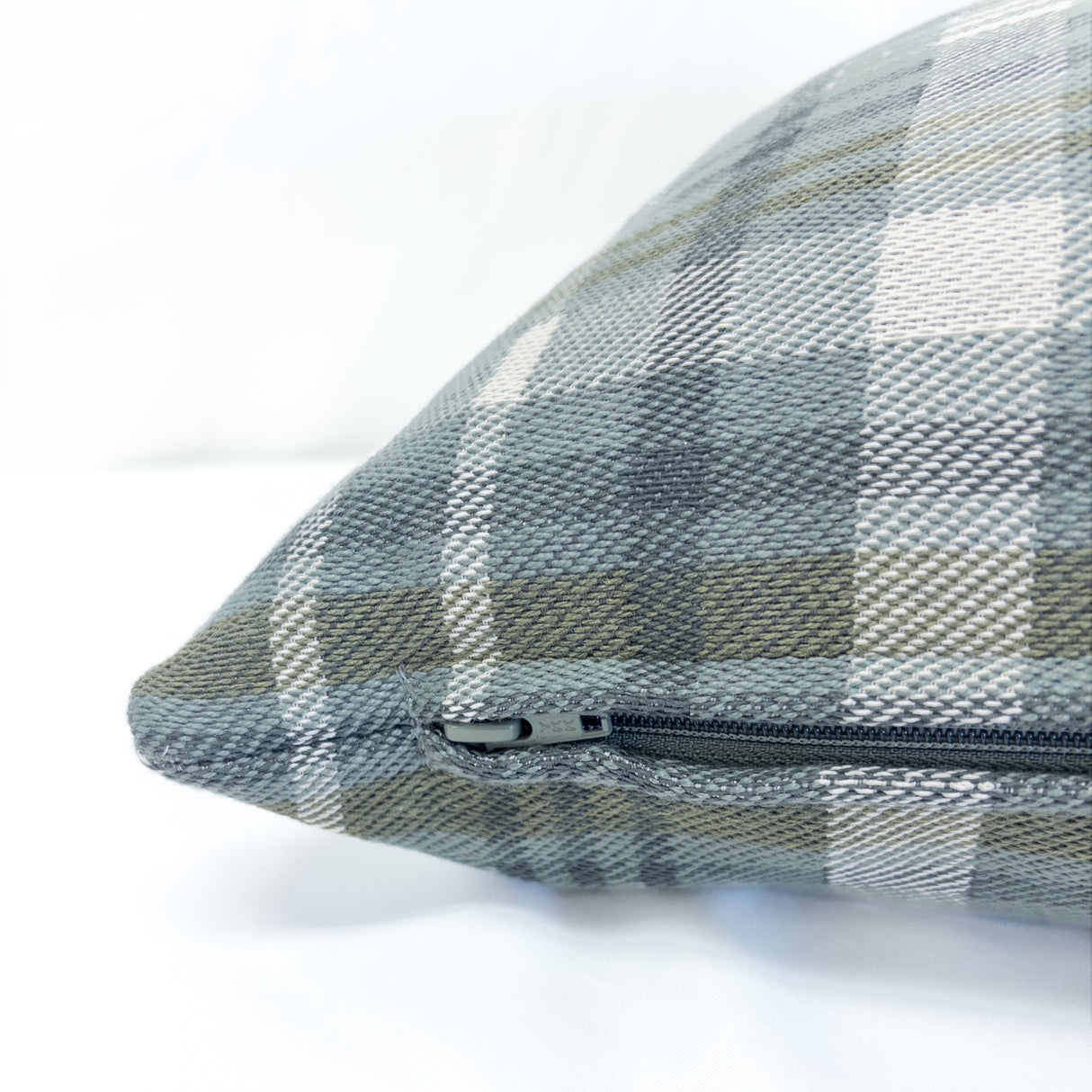 Hudson Plaid Pillow Cover, River