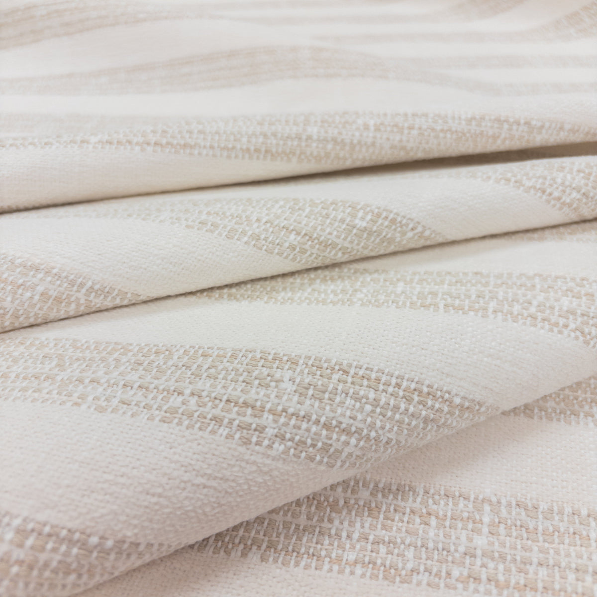 Kinsley Stripe Upholstery Fabric, Twine