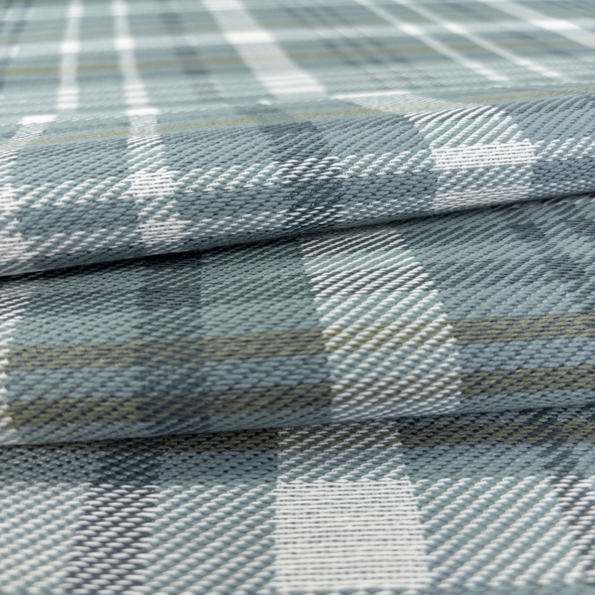 Hudson Plaid Fabric, River