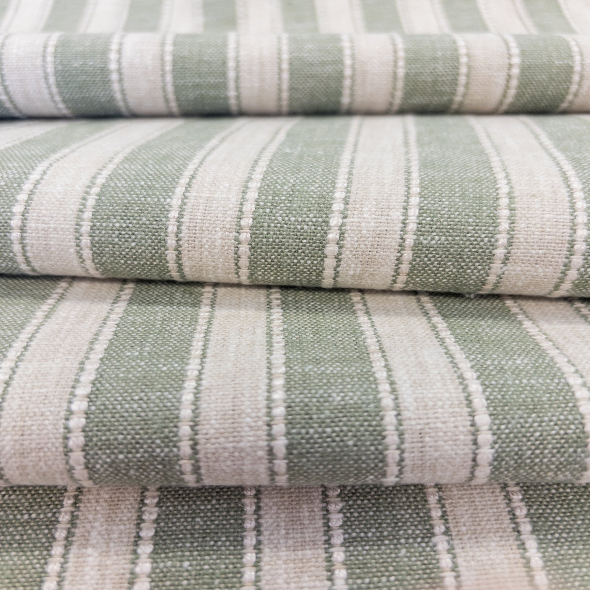 Marla Stripe Fabric, Avocado