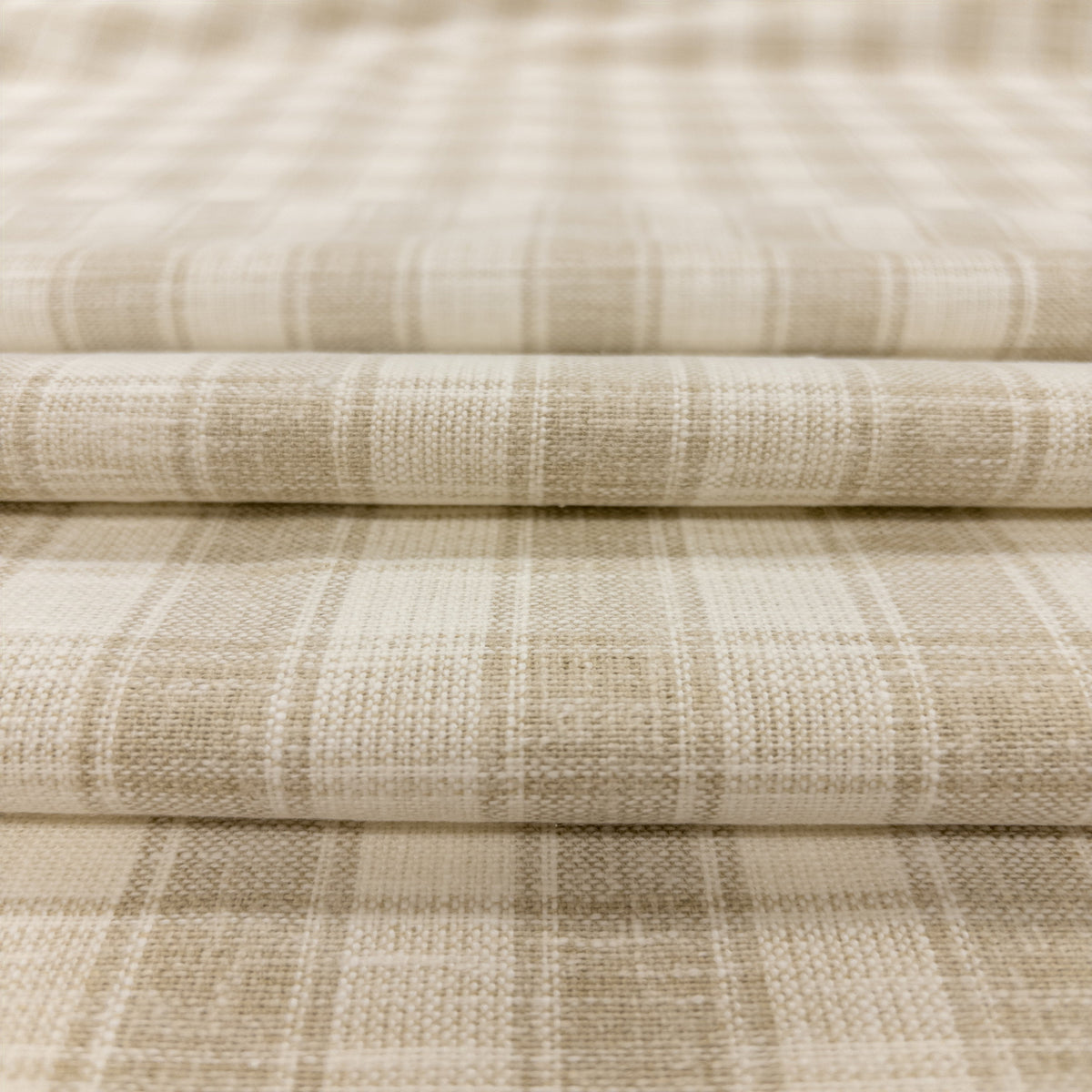 Dunmore Plaid Fabric, Linen