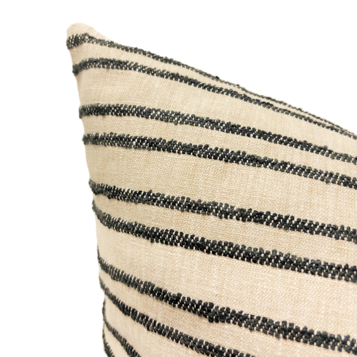 Sienna Stripe Pillow Cover, Newsprint