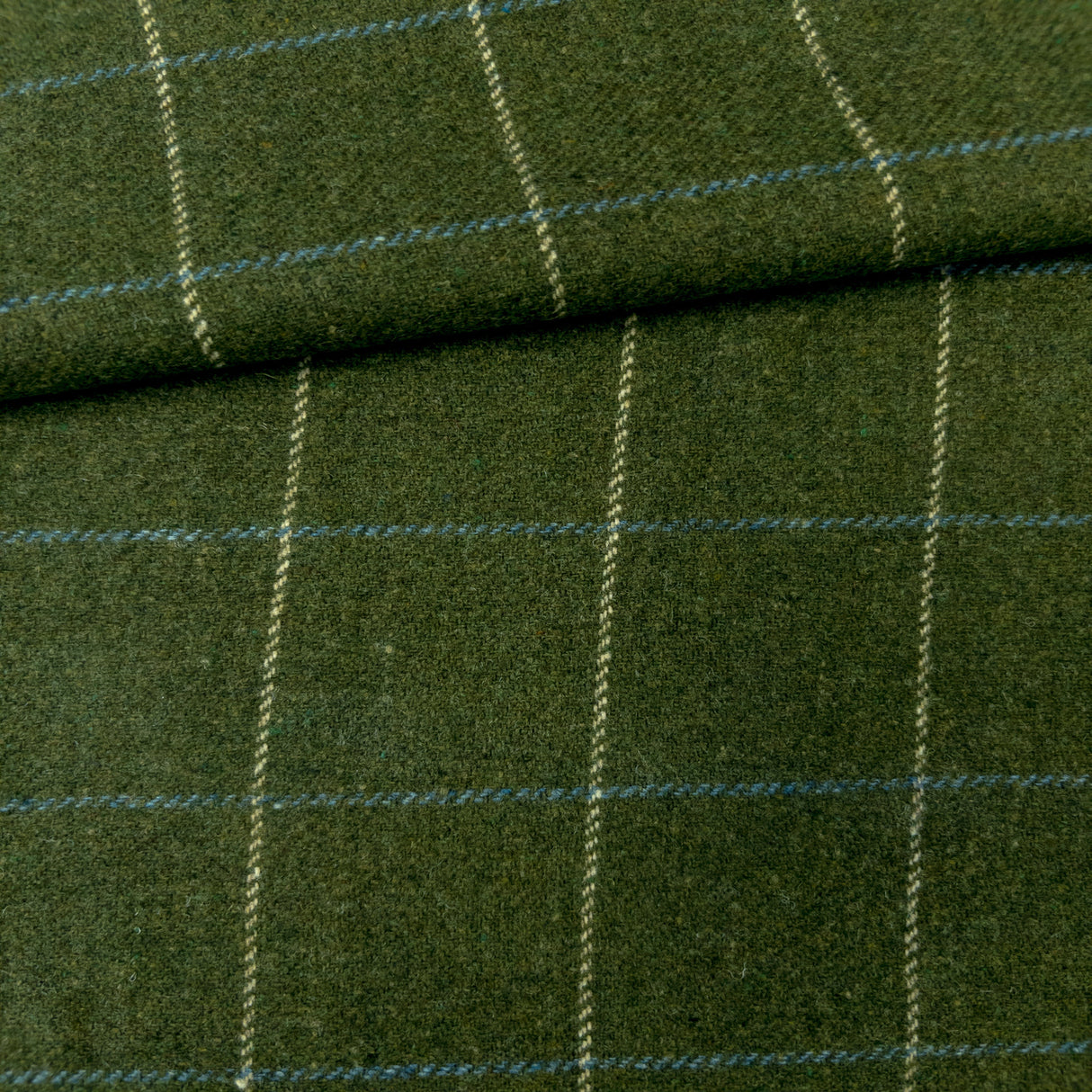 Miller Check Fabric, Moss HomeStyle Fabrics