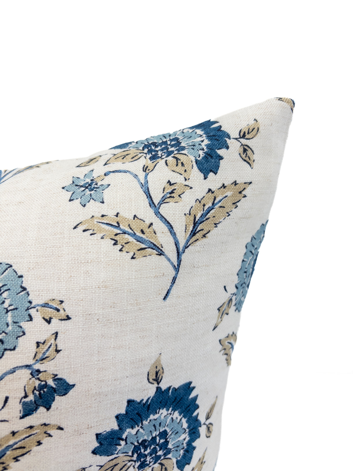 Chiara Floral Pillow Cover, Chambray