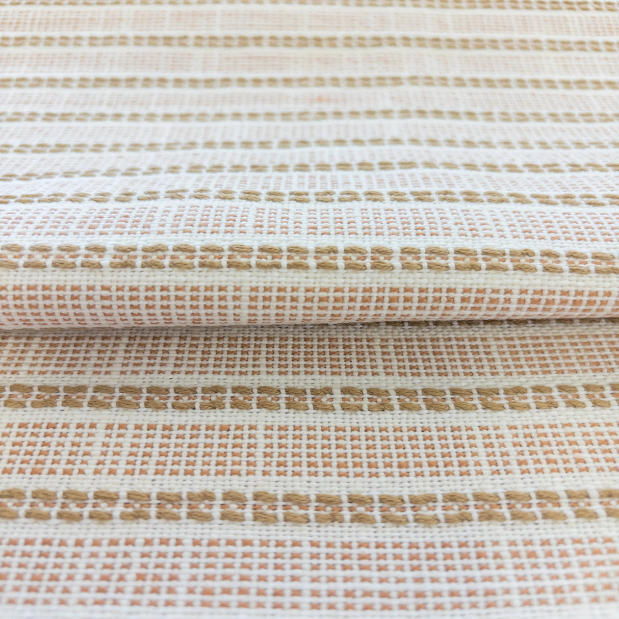 Sailor Striped Fabric, Clay