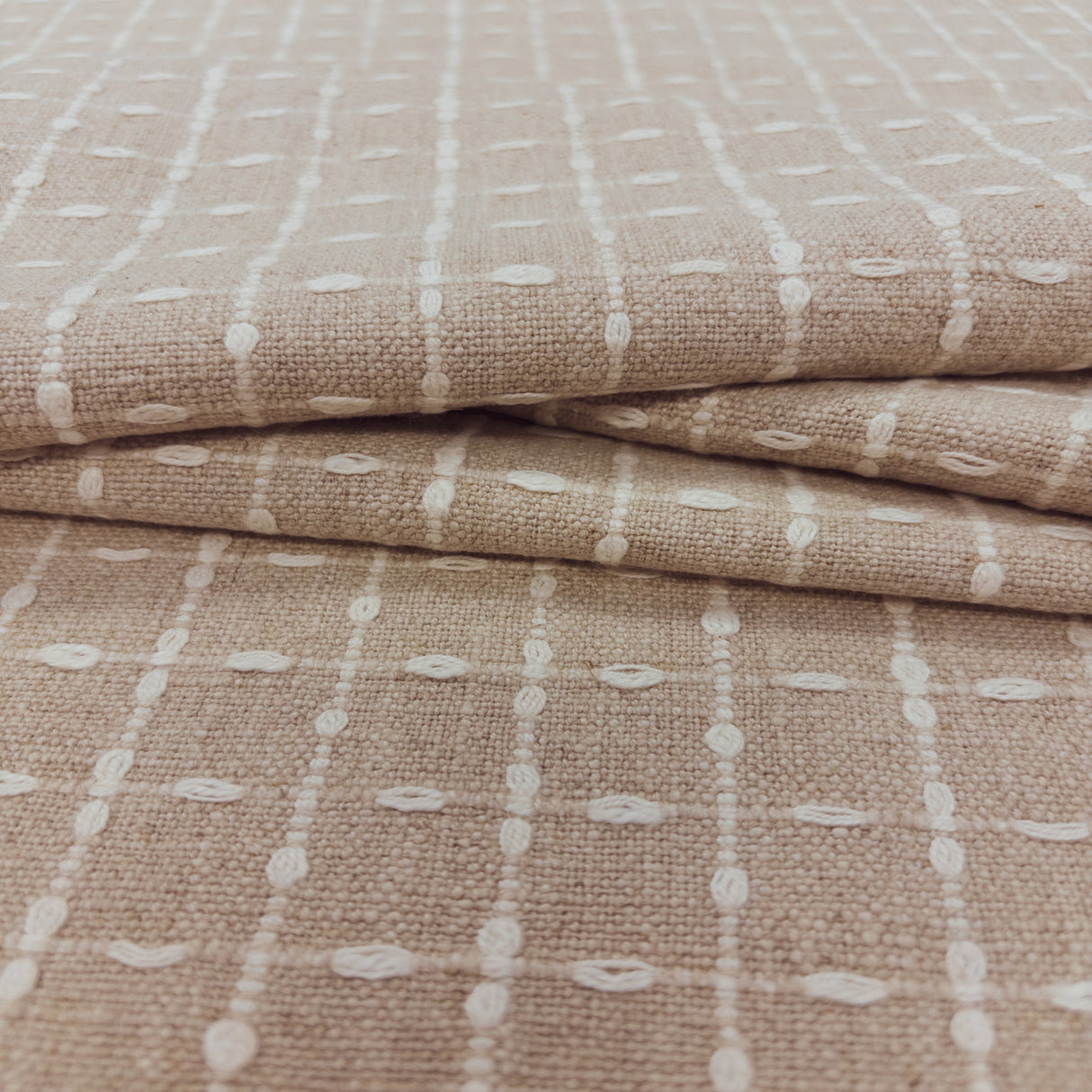Conley Plaid Fabric, Linen