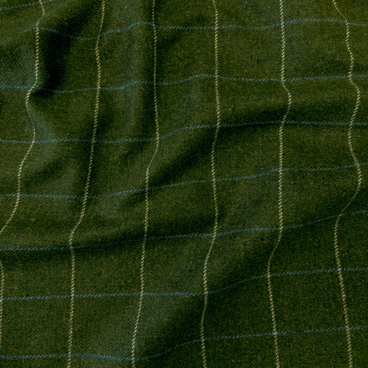 Miller Check Fabric, Moss HomeStyle Fabrics