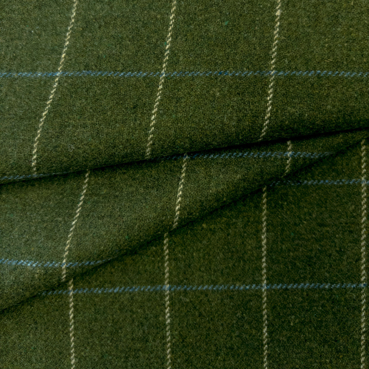 Miller Check Fabric, Moss HomeStyle Fabrics