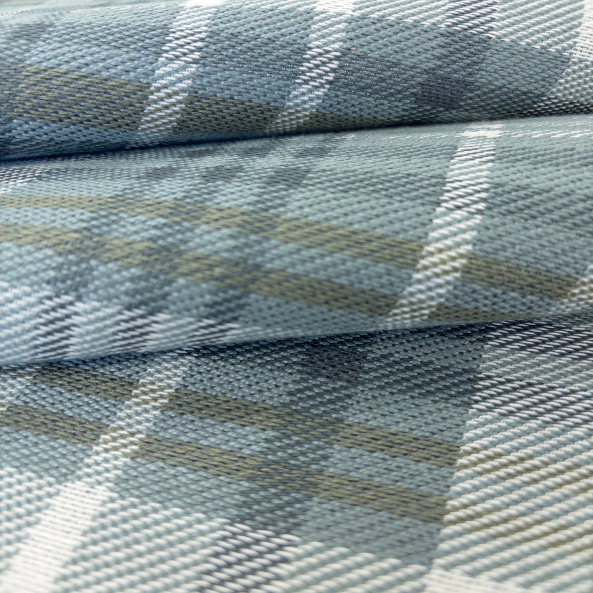 Hudson Plaid Fabric, River