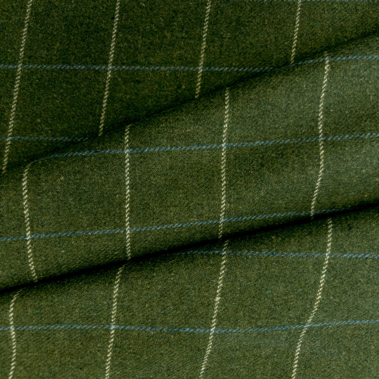 Miller Check Fabric, Moss HomeStyle Fabrics