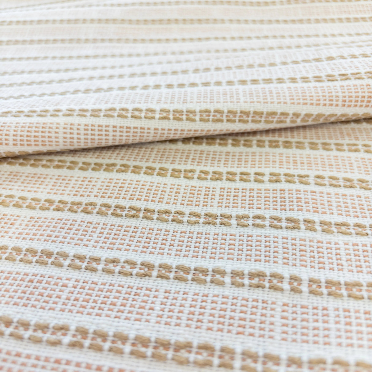 Sailor Striped Fabric, Clay