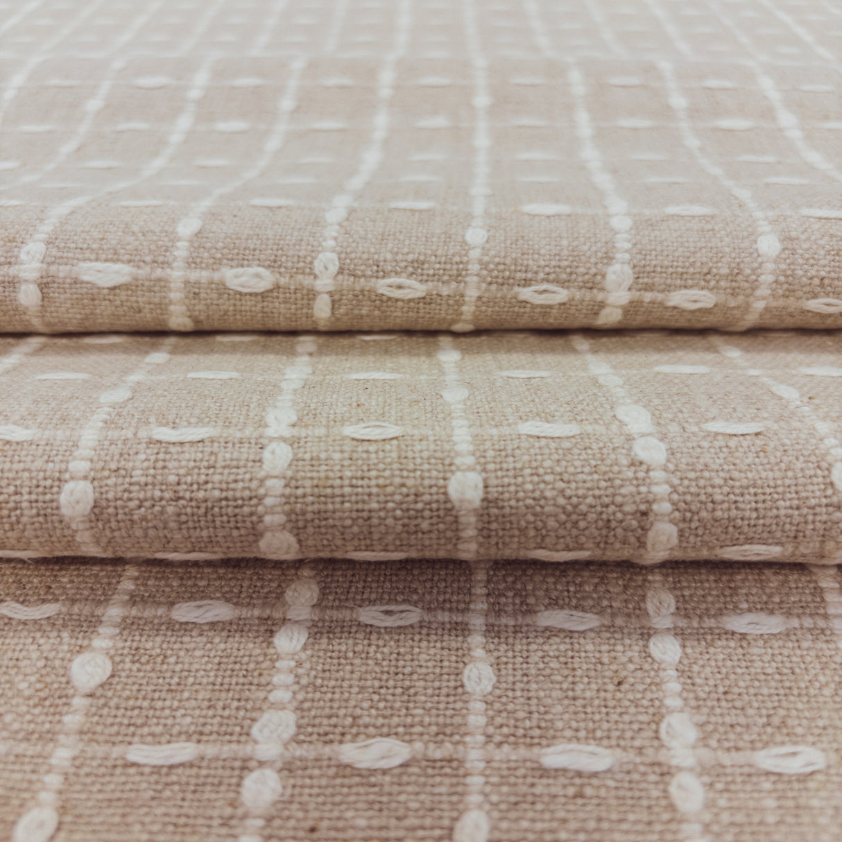 Conley Plaid Fabric, Linen