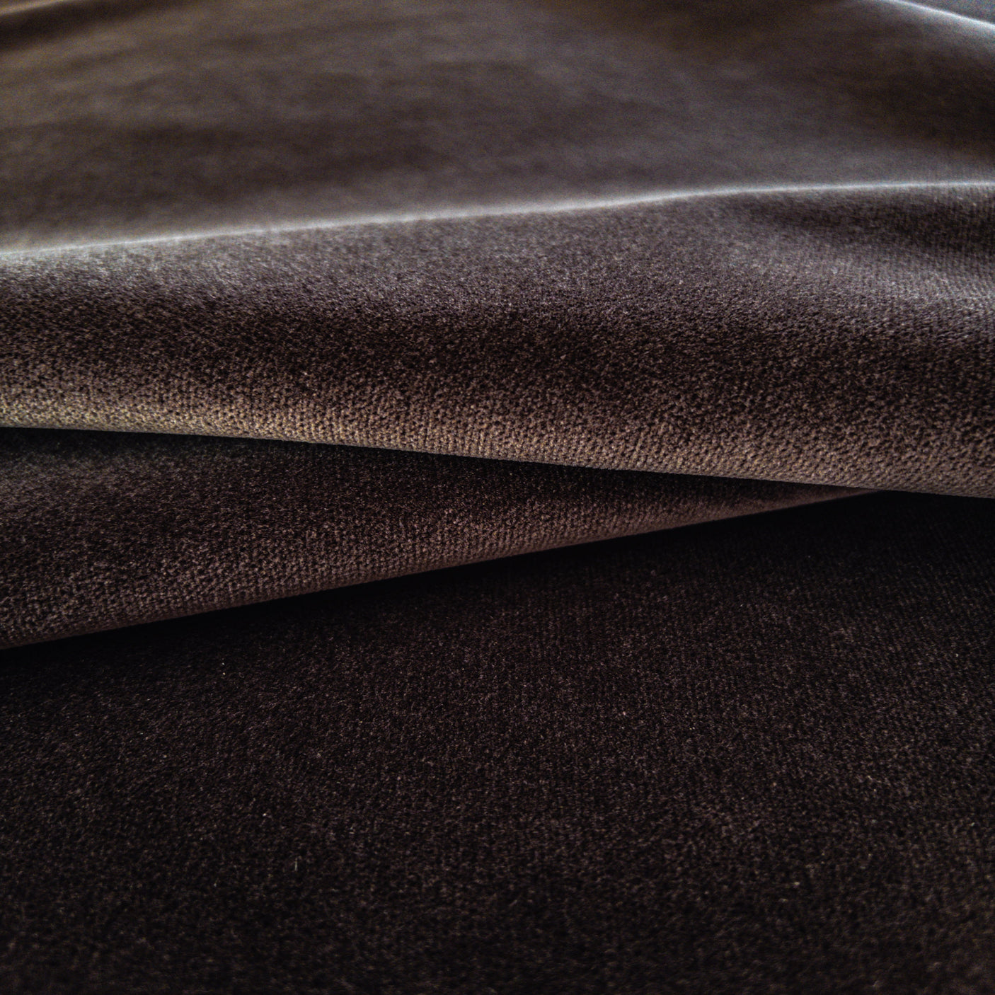 Bexley Velvet Fabric, Walnut