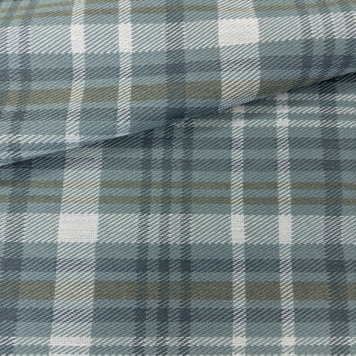 Hudson Plaid Fabric, River