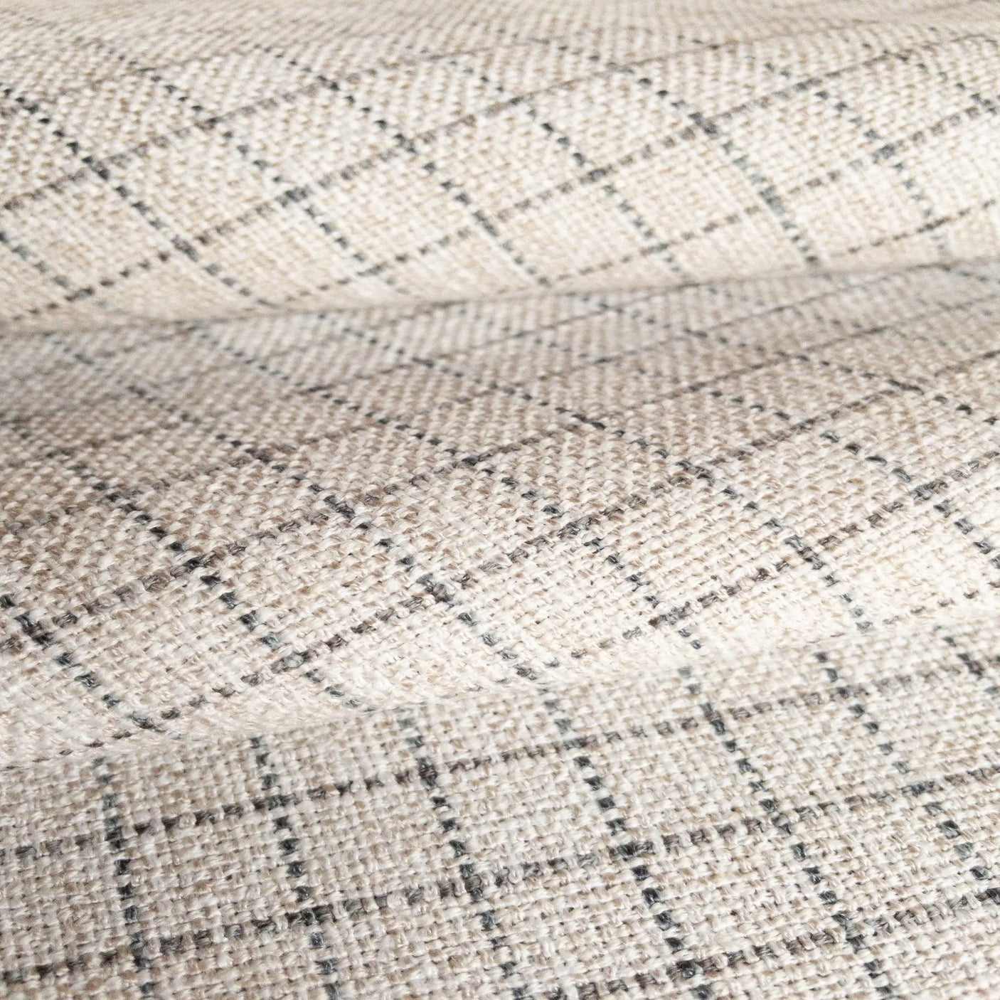 Eloise Plaid Fabric, Birch - HomeStyle Fabrics