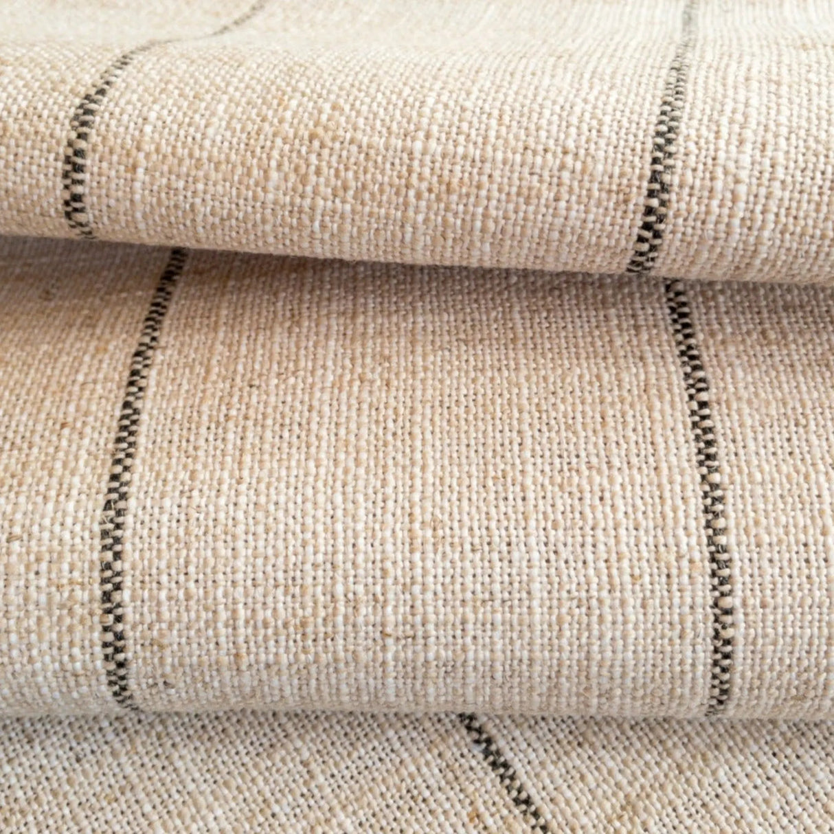 Harlow Stripe Pillow Cover, Jute - HomeStyle Fabrics