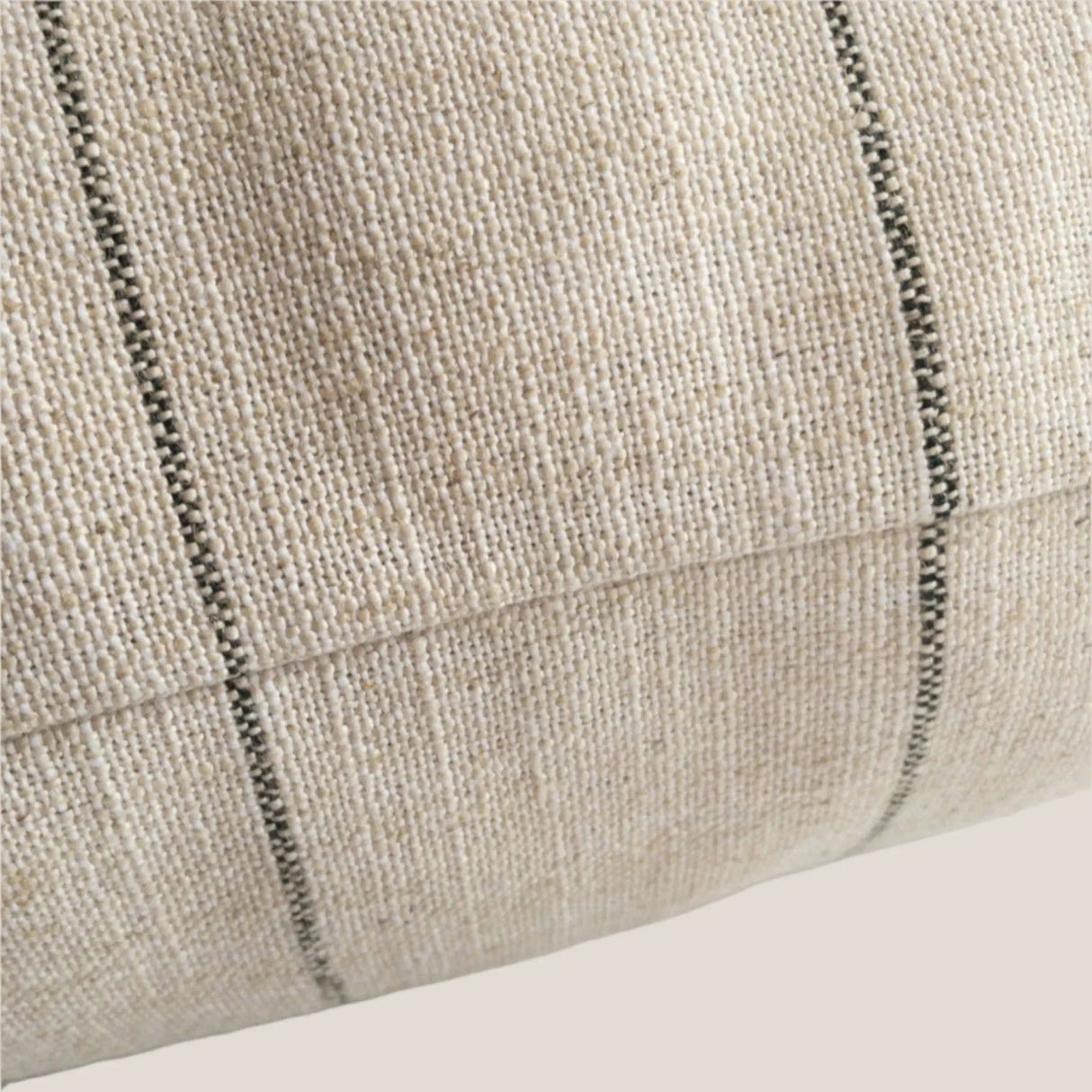 Harlow Stripe Pillow Cover, Jute - HomeStyle Fabrics