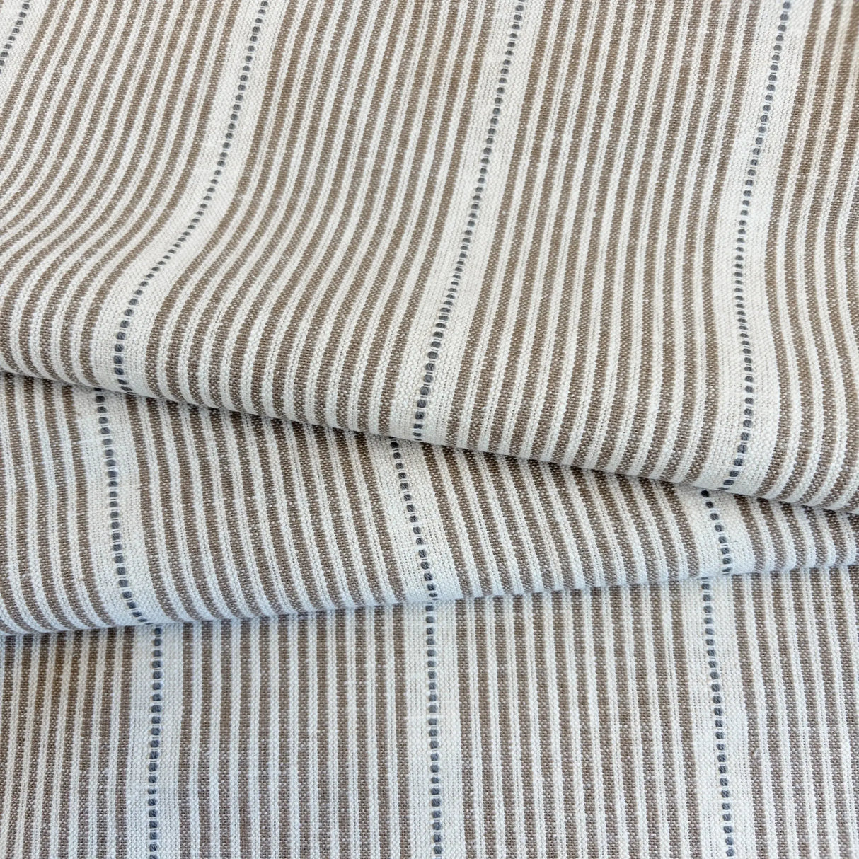 Isla Stripe Fabric, Butterscotch - HomeStyle Fabrics