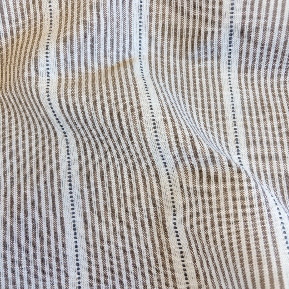 Isla Stripe Fabric, Butterscotch - HomeStyle Fabrics