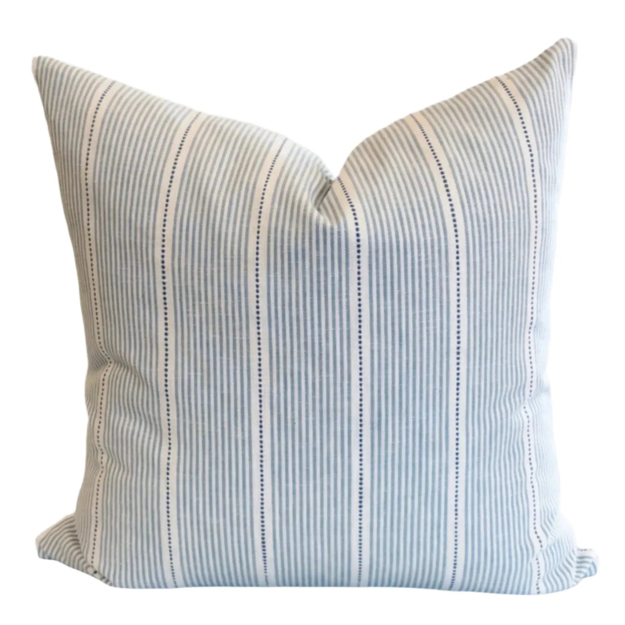 Isla Stripe Throw Pillow, Coneflower Blue - HomeStyle Fabrics