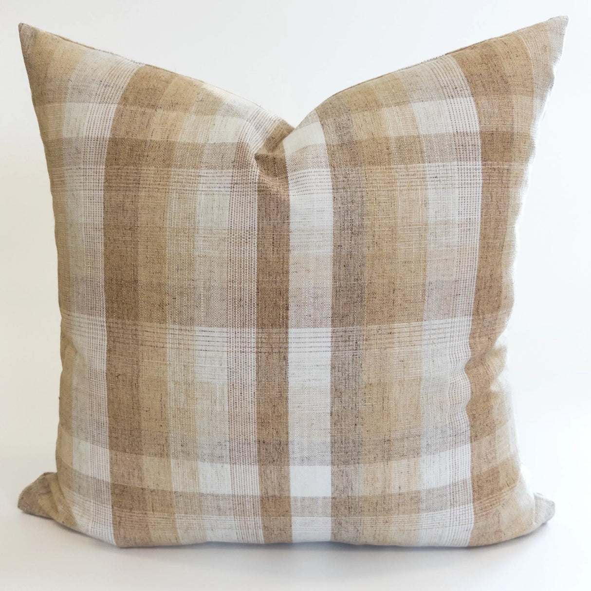 Jasper Plaid Fabric, Caramel - HomeStyle Fabrics