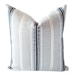 Logan Stripe Pillow Cover, Lapis Blue - HomeStyle Fabrics