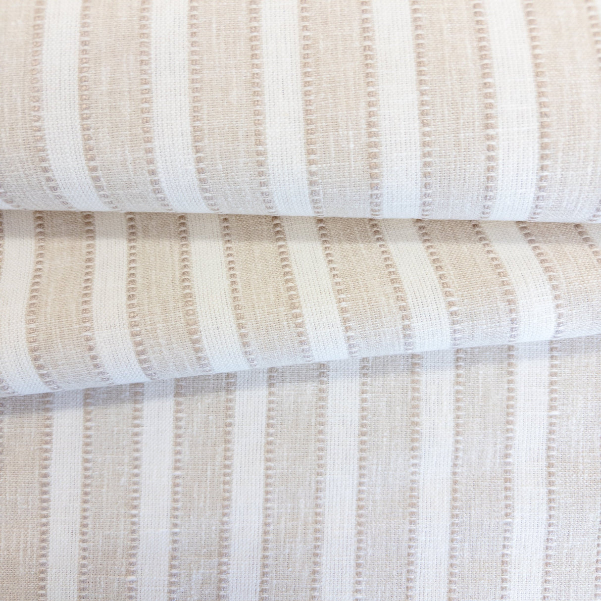 Marla Stripe Fabric, Sandbar - HomeStyle Fabrics