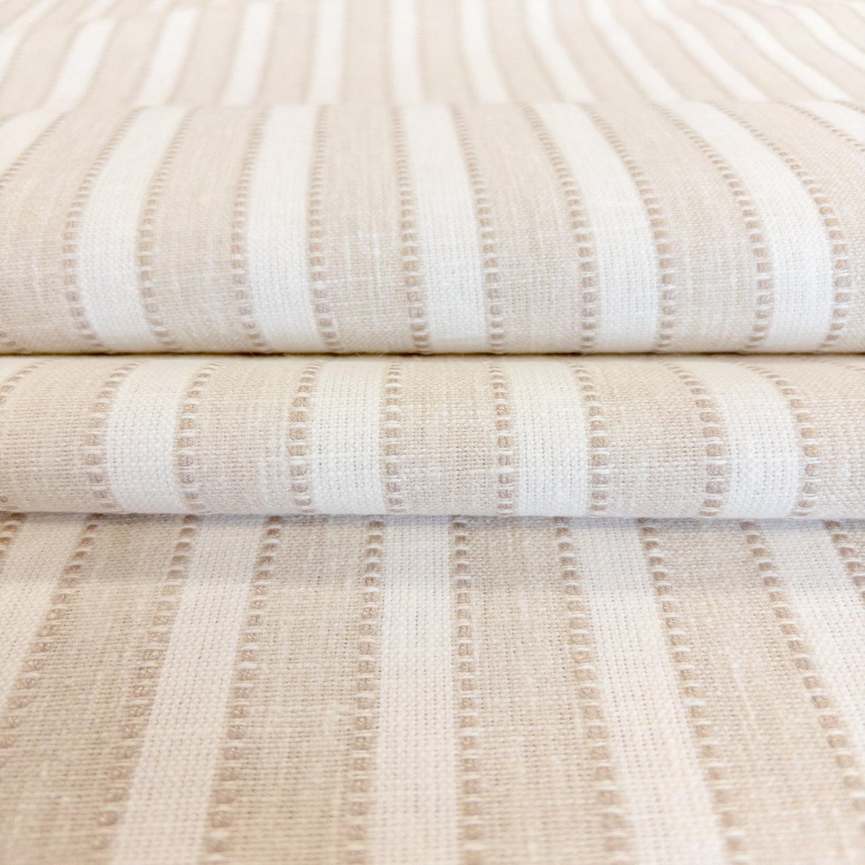 Marla Stripe Fabric, Sandbar - HomeStyle Fabrics