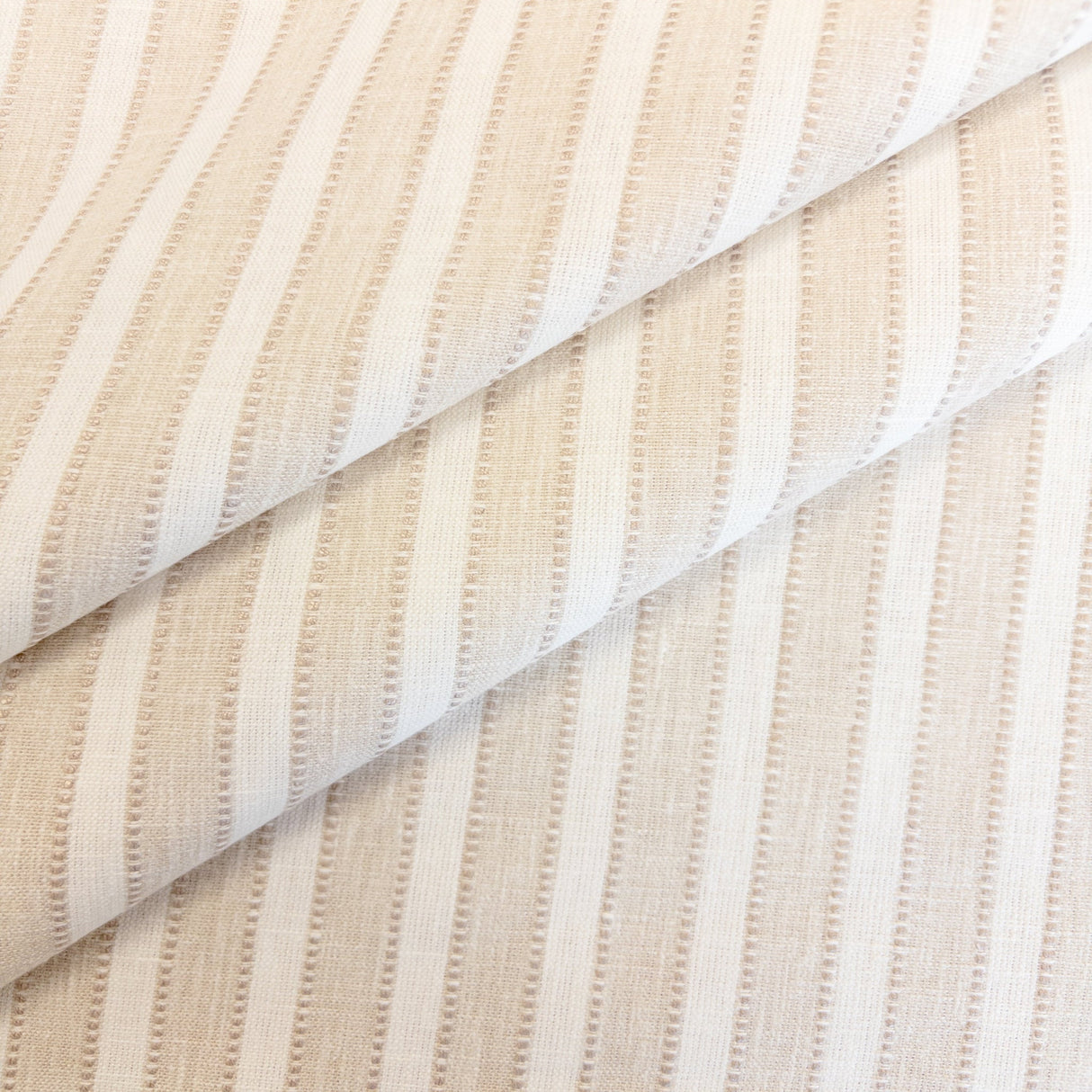 Marla Stripe Fabric, Sandbar - HomeStyle Fabrics