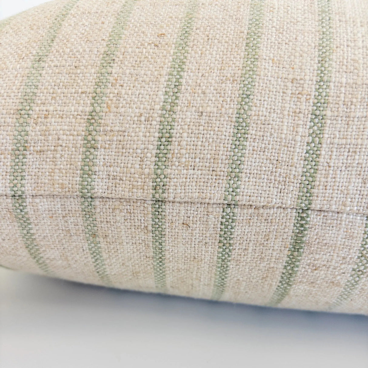 Mila Stripe Pillow Cover, Aloe - HomeStyle Fabrics