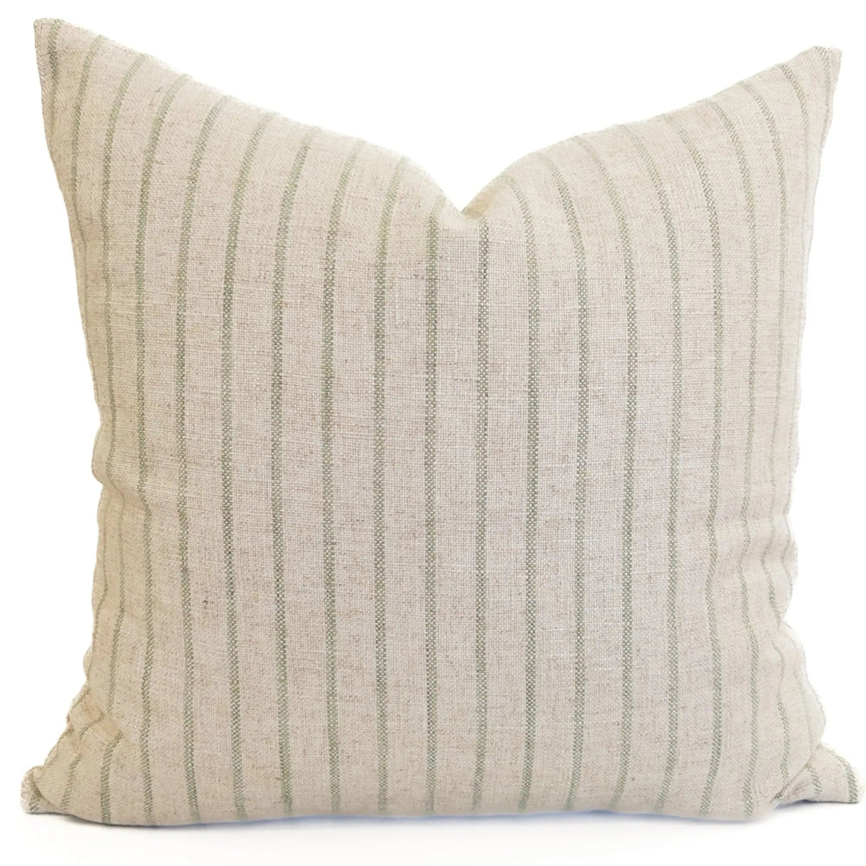 Mila Stripe Pillow Cover, Aloe - HomeStyle Fabrics