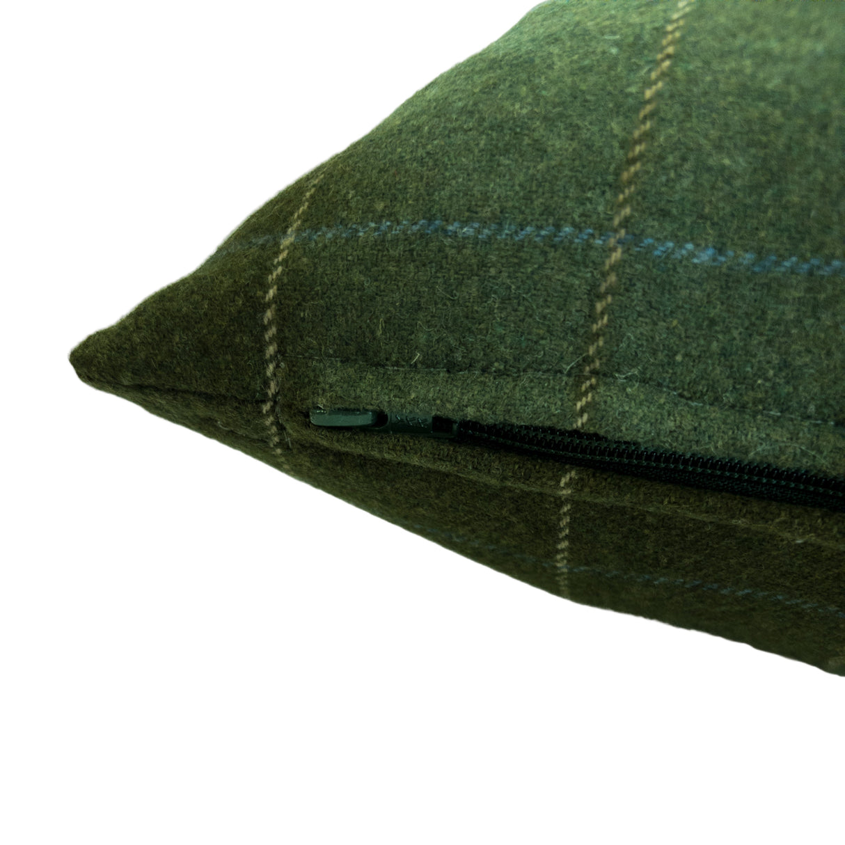 Miller Check Pillow, Moss - HomeStyle Fabrics