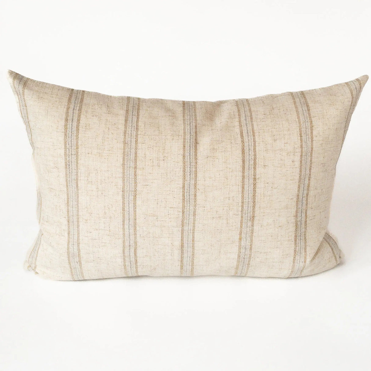 Mina Striped 18X18 Pillow, Sandstone *MISFIT* - HomeStyle Fabrics