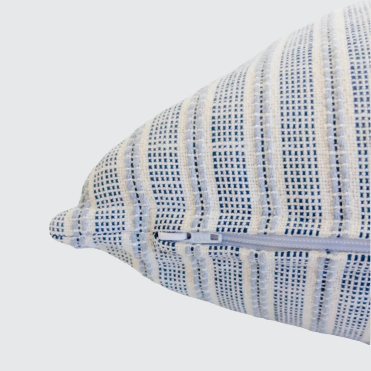 Sailor Blue Stripe Pillow, Chambray - HomeStyle Fabrics