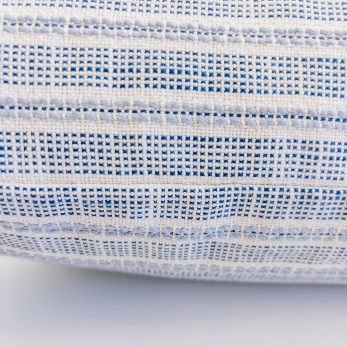 Sailor Blue Stripe Pillow, Chambray - HomeStyle Fabrics