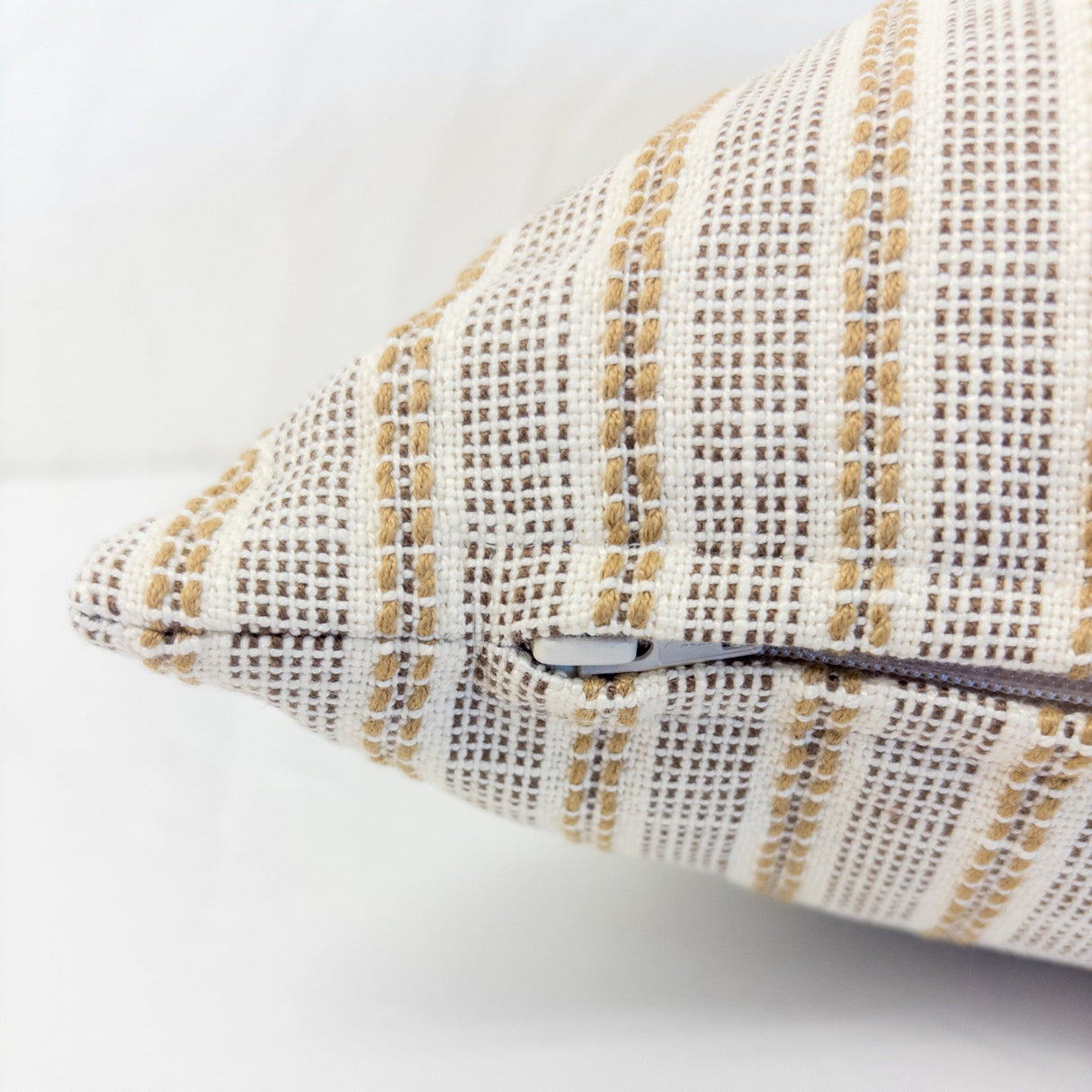 Sailor Stripe Pillow Cover, Sisal - HomeStyle Fabrics