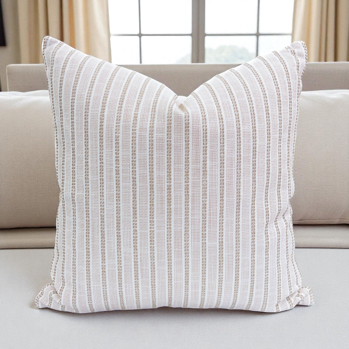 Sailor Stripe Pillow Cover, Terracotta - HomeStyle Fabrics