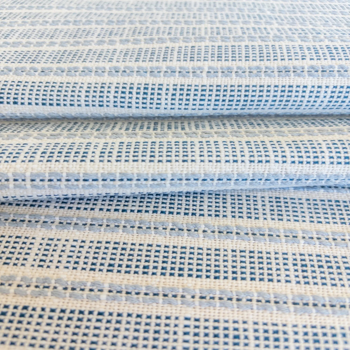 Sailor Striped Fabric, Chambray - HomeStyle Fabrics