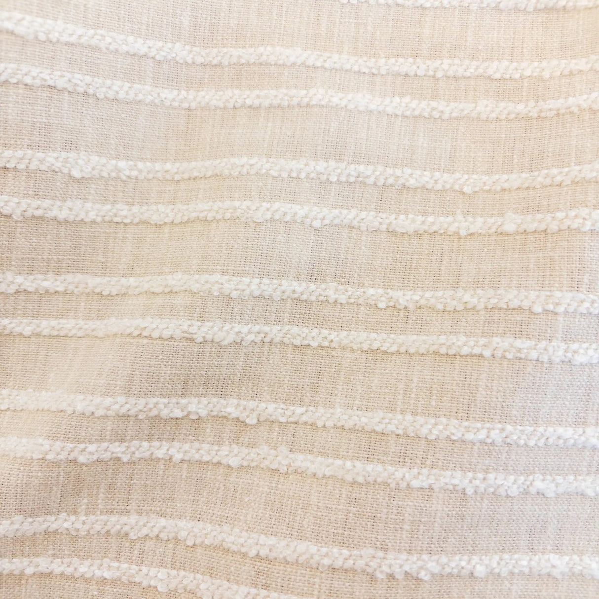 Sienna Striped Fabric, Sand - HomeStyle Fabrics