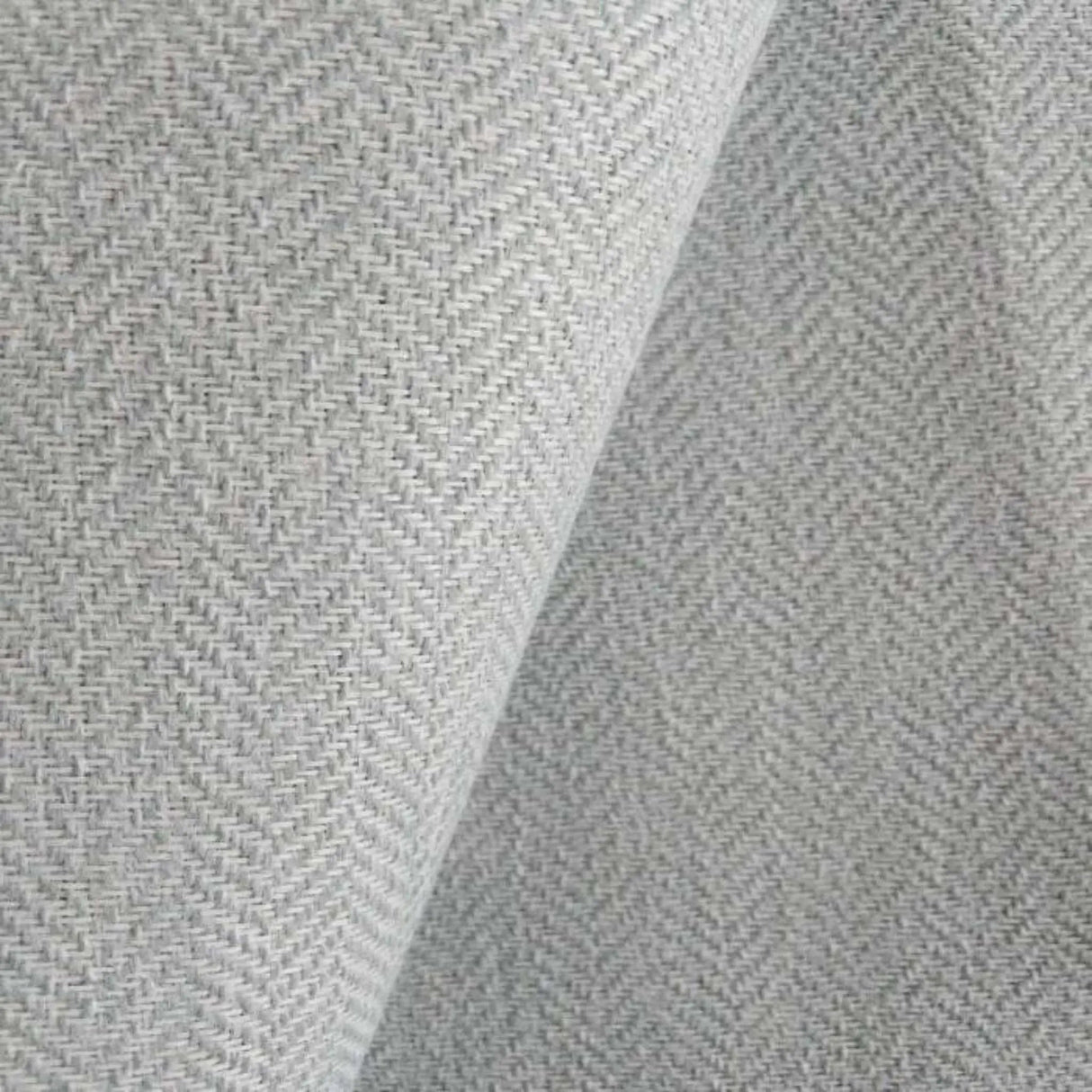 Alea Herringbone Fabric, Pearl - HomeStyle Fabrics