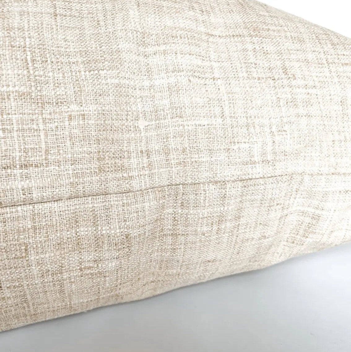 Finley Textured Throw Pillow, Oatmeal - HomeStyle Fabrics