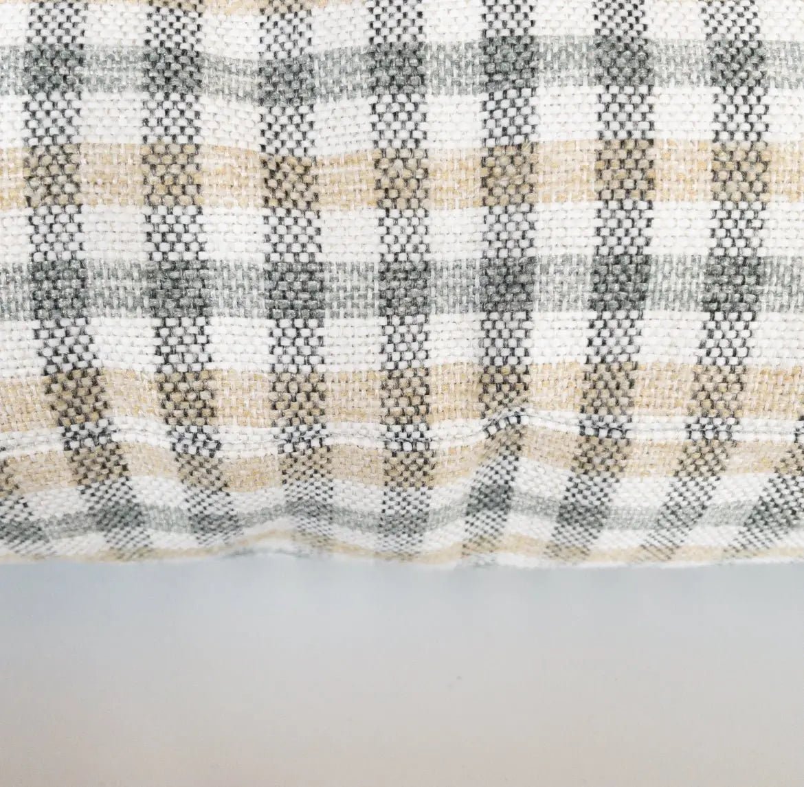 Hailee Plaid Farmhouse 18x18 Pillow, Spa Green *MISFIT* - HomeStyle Fabrics