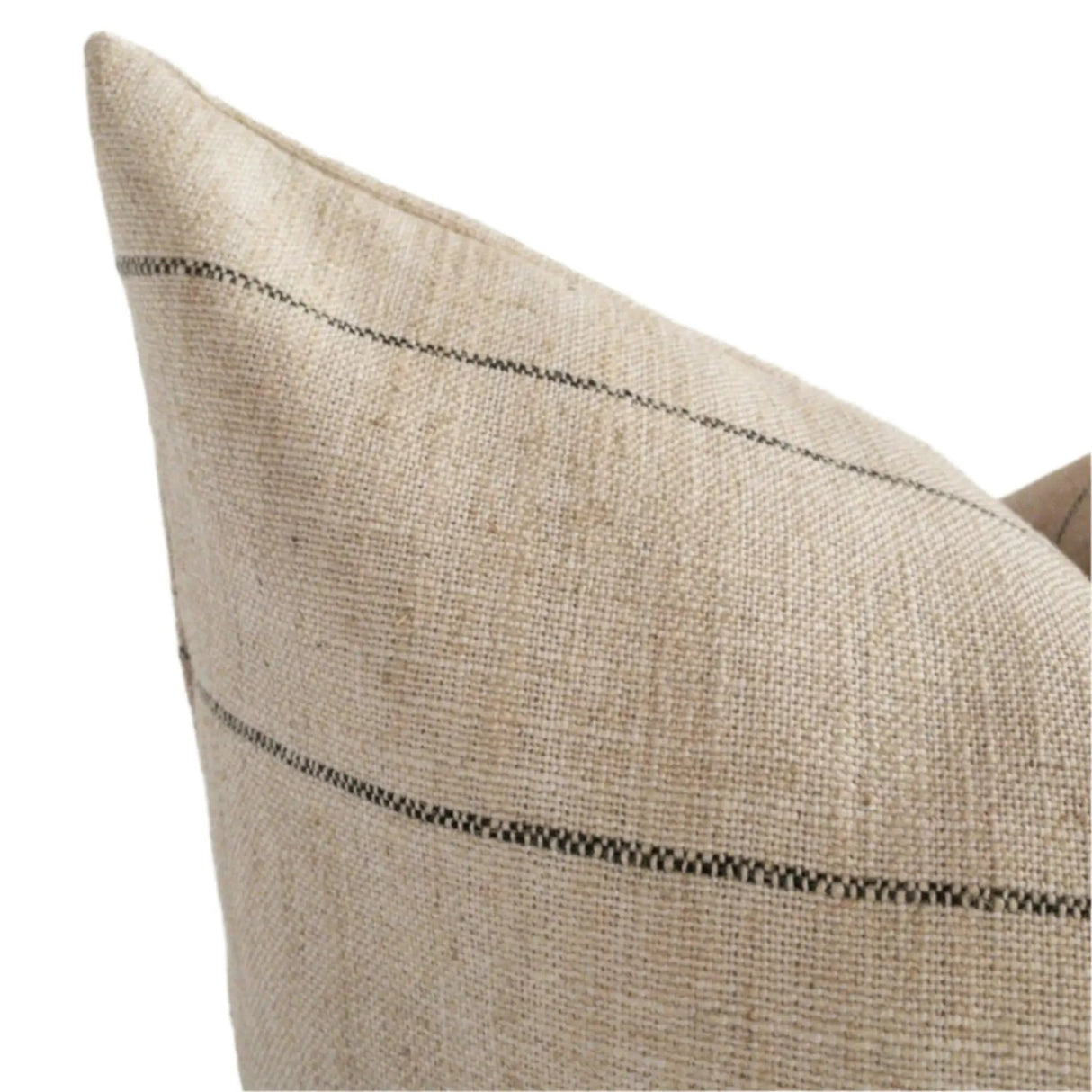 Harlow Stripe Pillow Cover, Jute - HomeStyle Fabrics