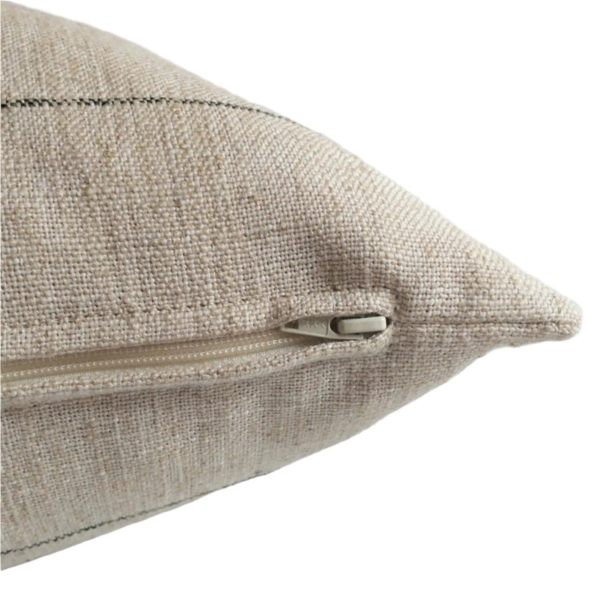 Harlow Stripe Pillow Cover, Jute - HomeStyle Fabrics