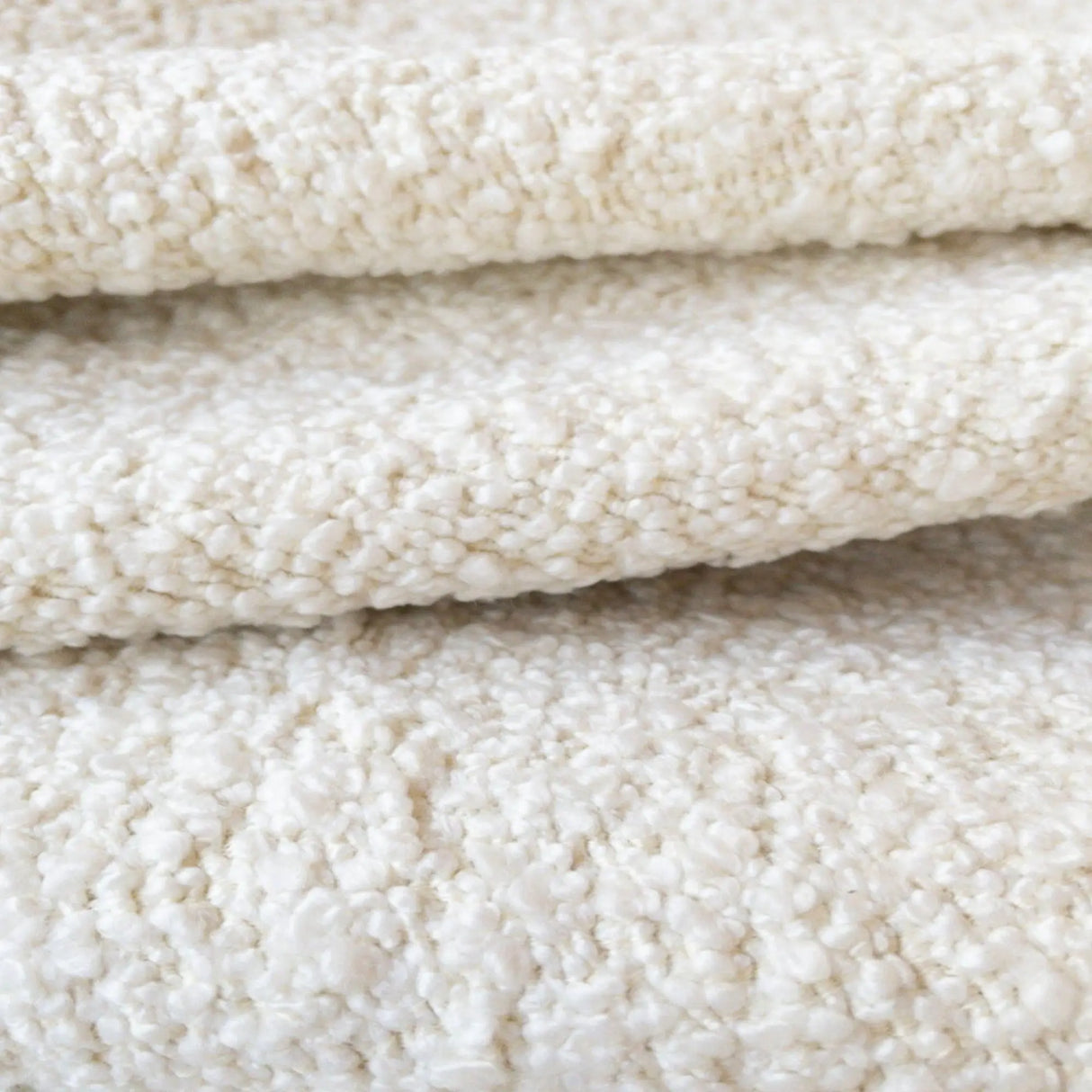 Luna Chunky Boucle Fabric, Chalk - HomeStyle Fabrics