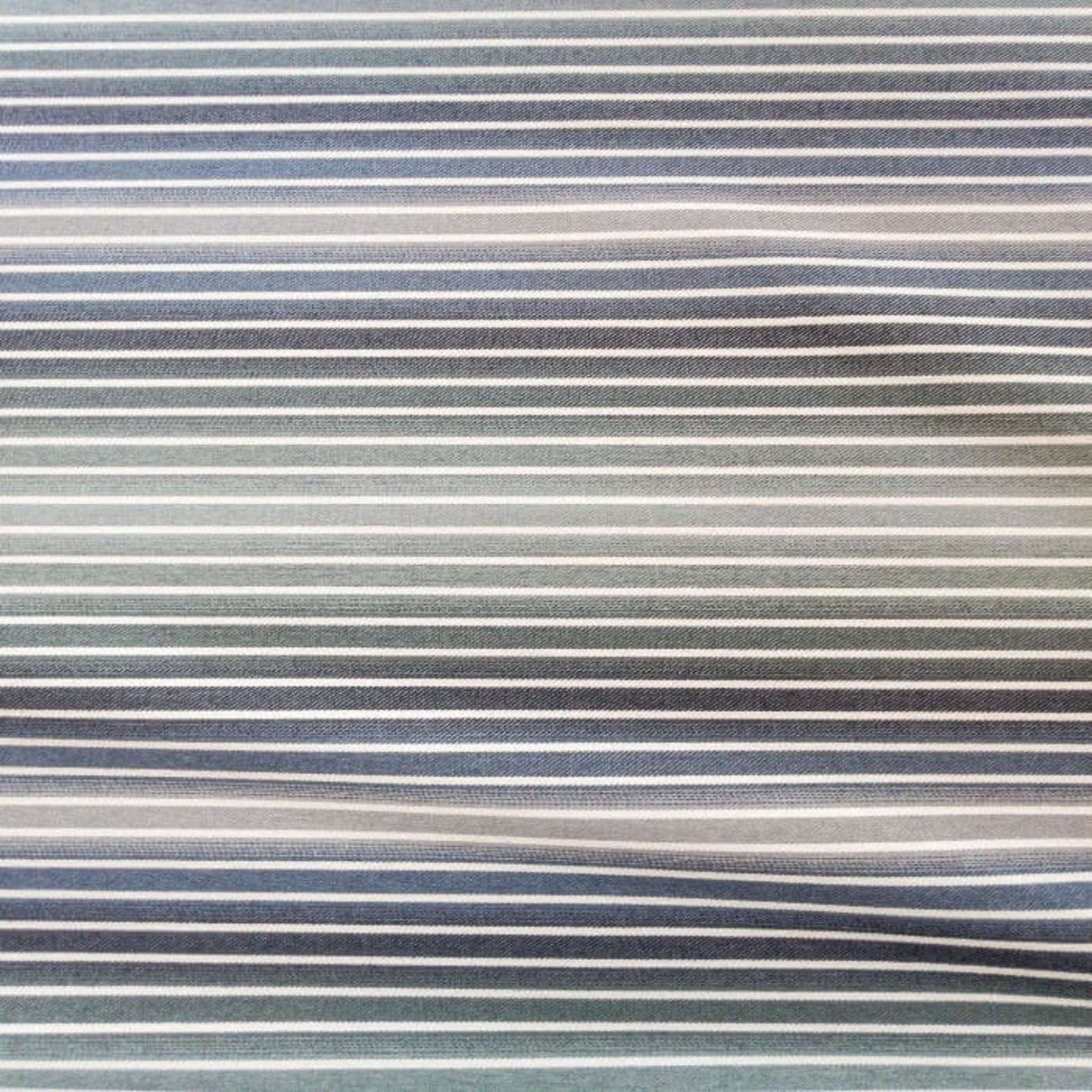 Orion Ombre Stripe Fabric, Denim - HomeStyle Fabrics