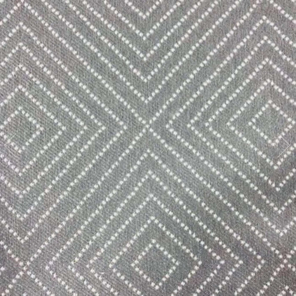 Remnant Frida Diamond Geometric Fabric, Smoke 61" - HomeStyle Fabrics