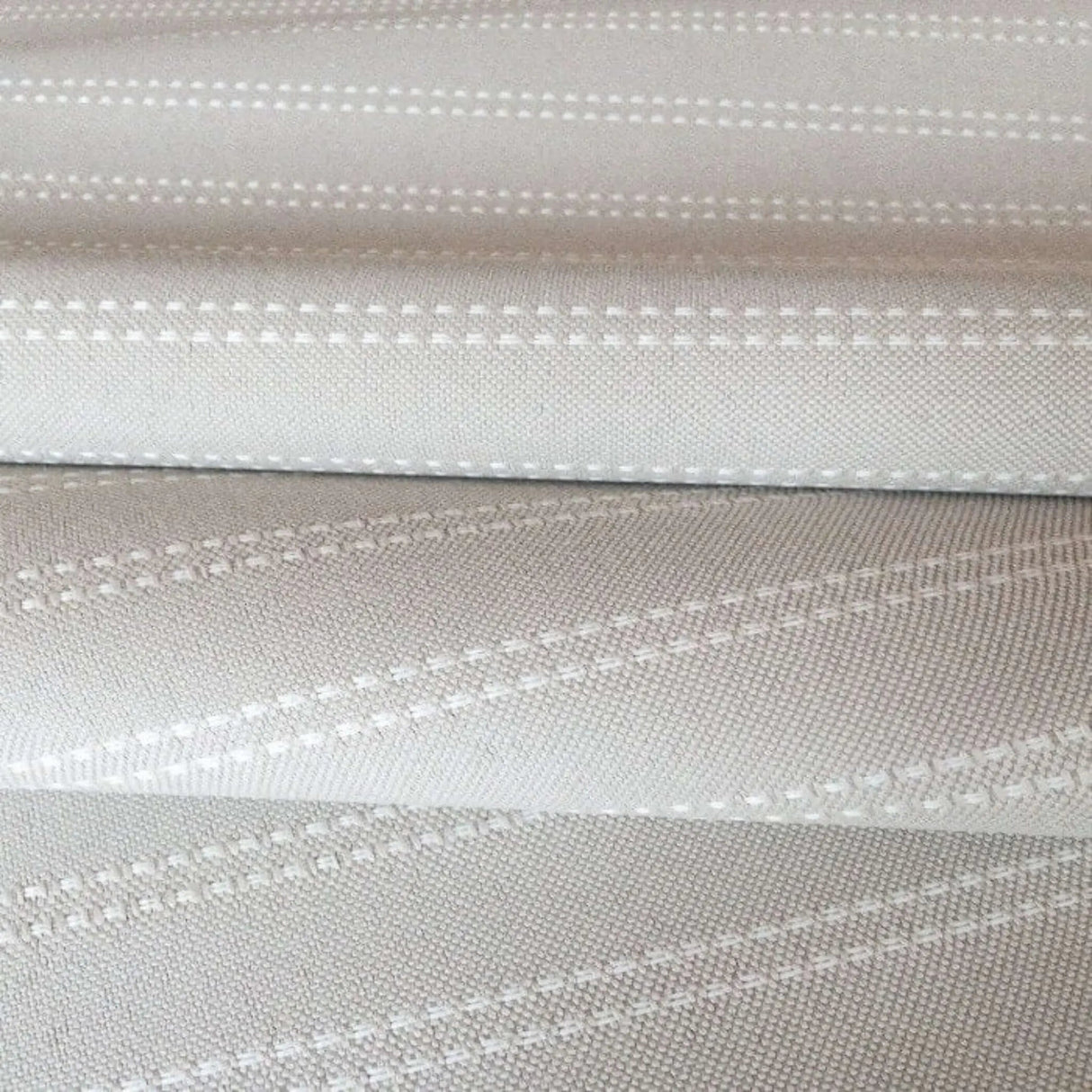 Silas Striped Indoor/ Outdoor Fabric , Hemp - HomeStyle Fabrics