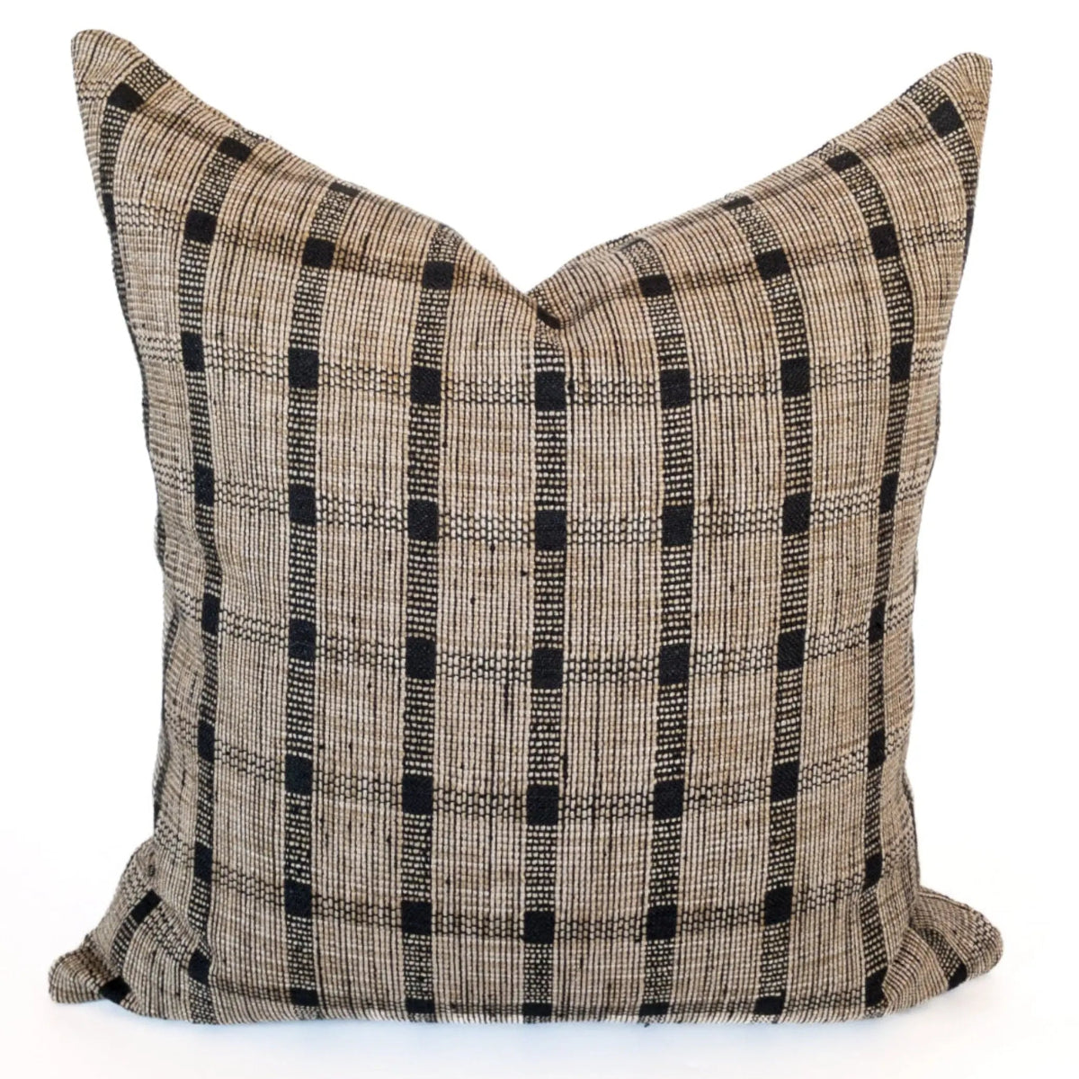 Taron Plaid Pillow Cover, Walnut - HomeStyle Fabrics