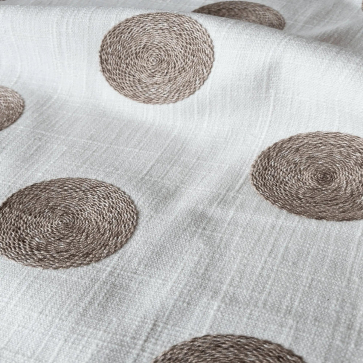 Vienna Embroidered Fabric, Canvas - HomeStyle Fabrics